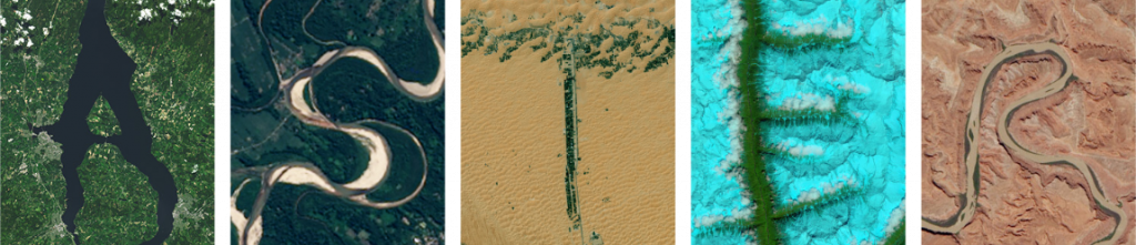 NASA photos that spell out the laboratory name Aster